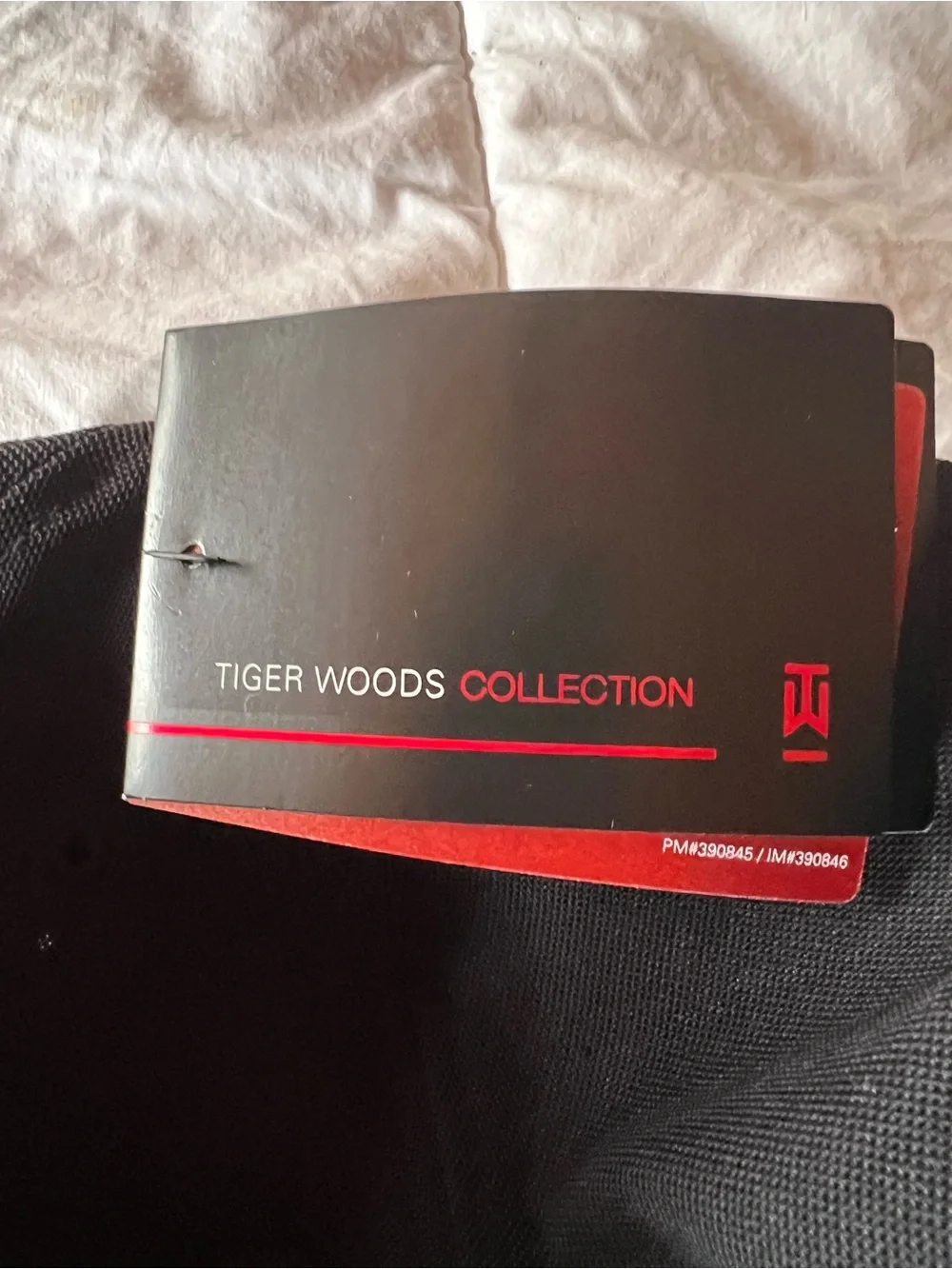 Rare 2013 Tiger Wood CollectioNike Black Baseball Cap with White Logo Embroidery